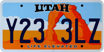 UT license plate Y233LZ
