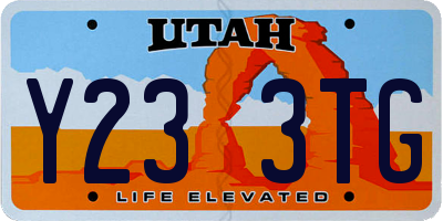 UT license plate Y233TG