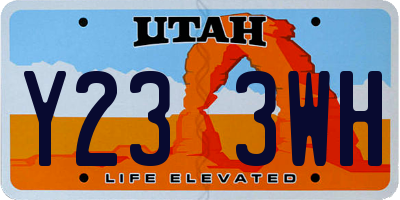 UT license plate Y233WH