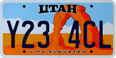 UT license plate Y234CL