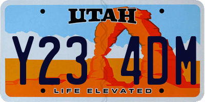 UT license plate Y234DM