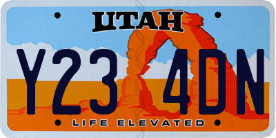 UT license plate Y234DN