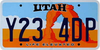 UT license plate Y234DP
