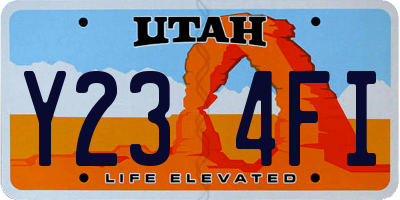 UT license plate Y234FI