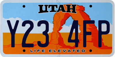 UT license plate Y234FP