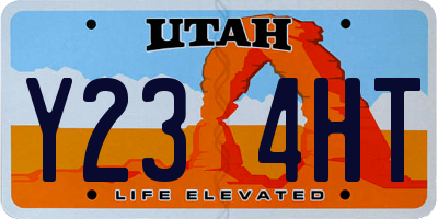 UT license plate Y234HT