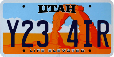 UT license plate Y234IR