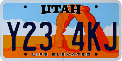UT license plate Y234KJ