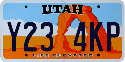 UT license plate Y234KP