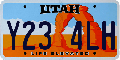UT license plate Y234LH
