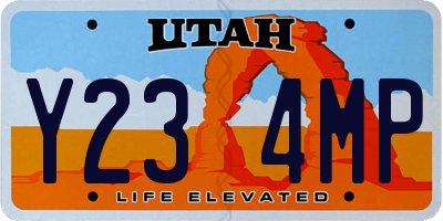 UT license plate Y234MP