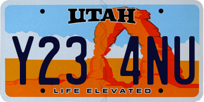 UT license plate Y234NU
