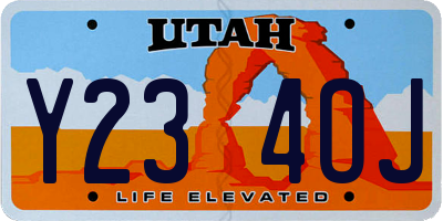 UT license plate Y234OJ