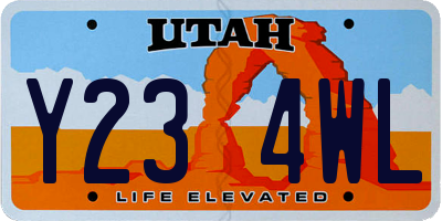 UT license plate Y234WL