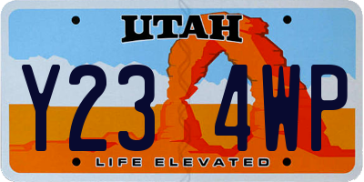UT license plate Y234WP