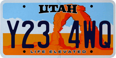 UT license plate Y234WQ