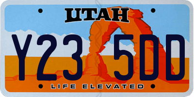 UT license plate Y235DD
