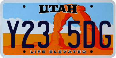 UT license plate Y235DG