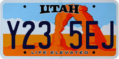 UT license plate Y235EJ