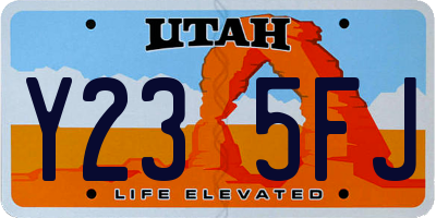 UT license plate Y235FJ