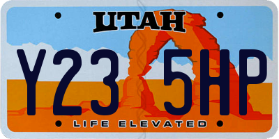 UT license plate Y235HP
