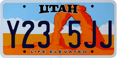 UT license plate Y235JJ