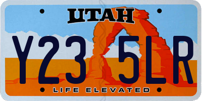 UT license plate Y235LR
