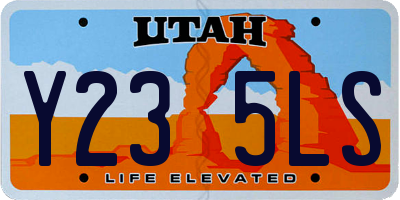UT license plate Y235LS