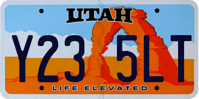 UT license plate Y235LT