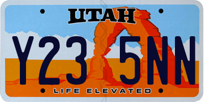 UT license plate Y235NN