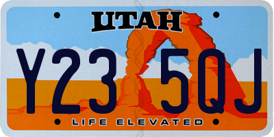 UT license plate Y235QJ