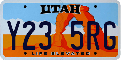 UT license plate Y235RG