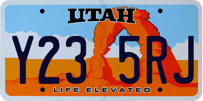 UT license plate Y235RJ