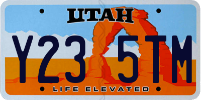 UT license plate Y235TM
