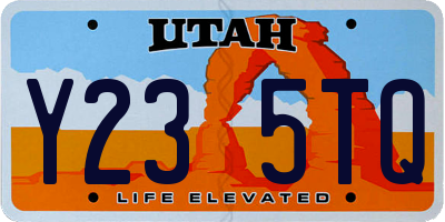 UT license plate Y235TQ