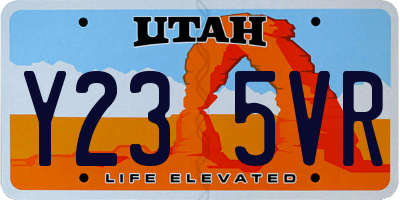 UT license plate Y235VR