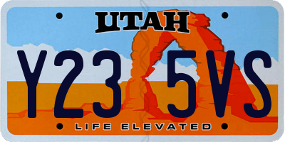 UT license plate Y235VS
