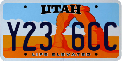 UT license plate Y236CC