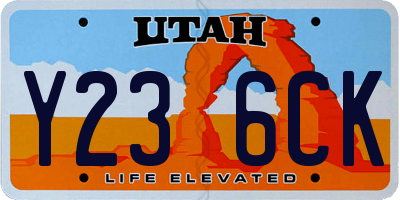 UT license plate Y236CK