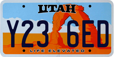 UT license plate Y236ED