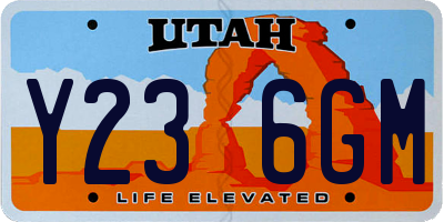 UT license plate Y236GM