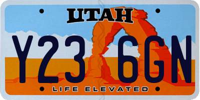 UT license plate Y236GN