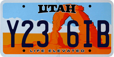 UT license plate Y236IB
