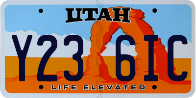 UT license plate Y236IC
