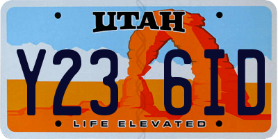 UT license plate Y236ID