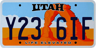 UT license plate Y236IF