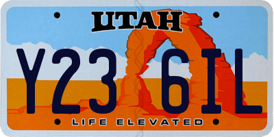UT license plate Y236IL