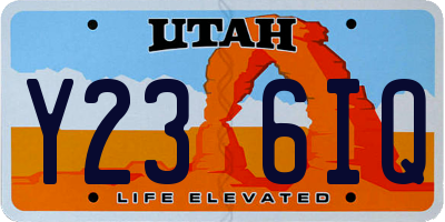 UT license plate Y236IQ