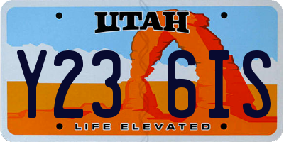 UT license plate Y236IS