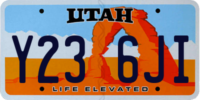 UT license plate Y236JI